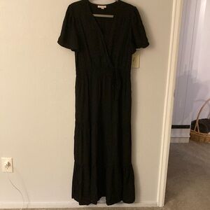 Knox Rose mock wrap maxi dress M